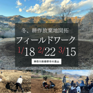 耕作放棄地を耕し畑にするまで『冬の土を起こす』| 秦野里山フィールドワーカー